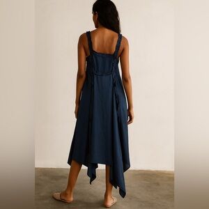 NWT! Current Air Anthropologie Sleeveless Navy Midi Dress